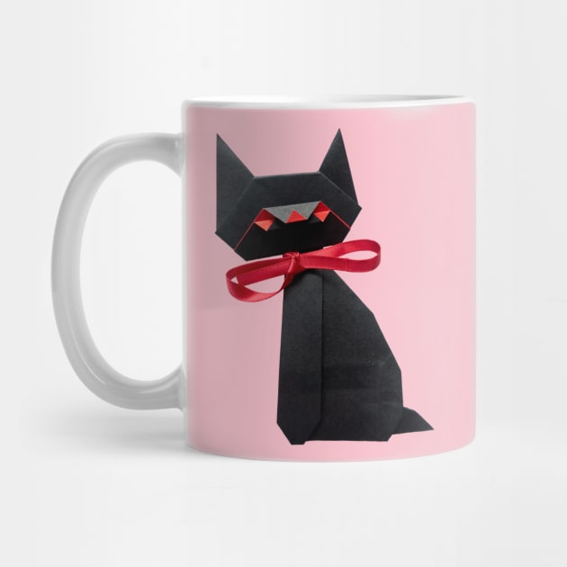 Origami Cute Black Cat Art of Paper Folding Passion Gift by peter2art